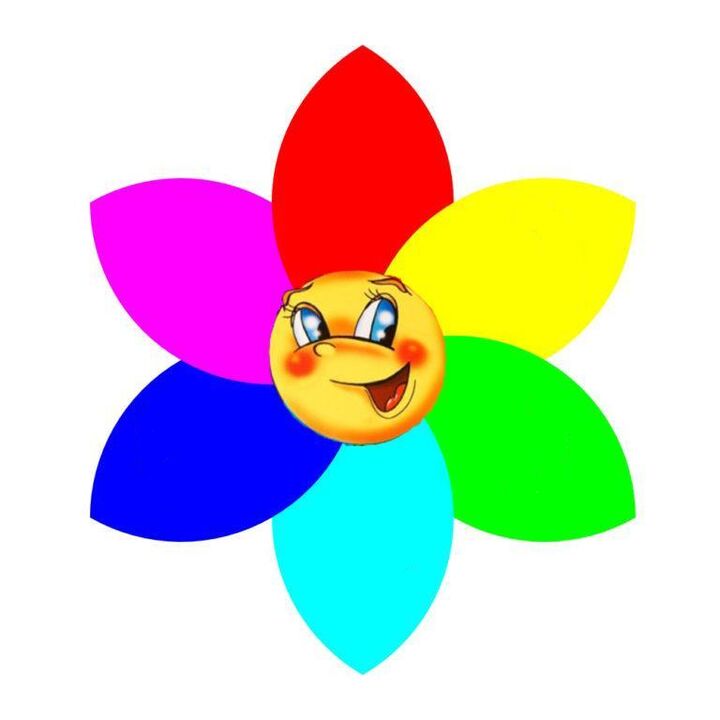 Zieds no krāsaina papīra ar sešām ziedlapiņām, no kurām katra simbolizē monodiētu